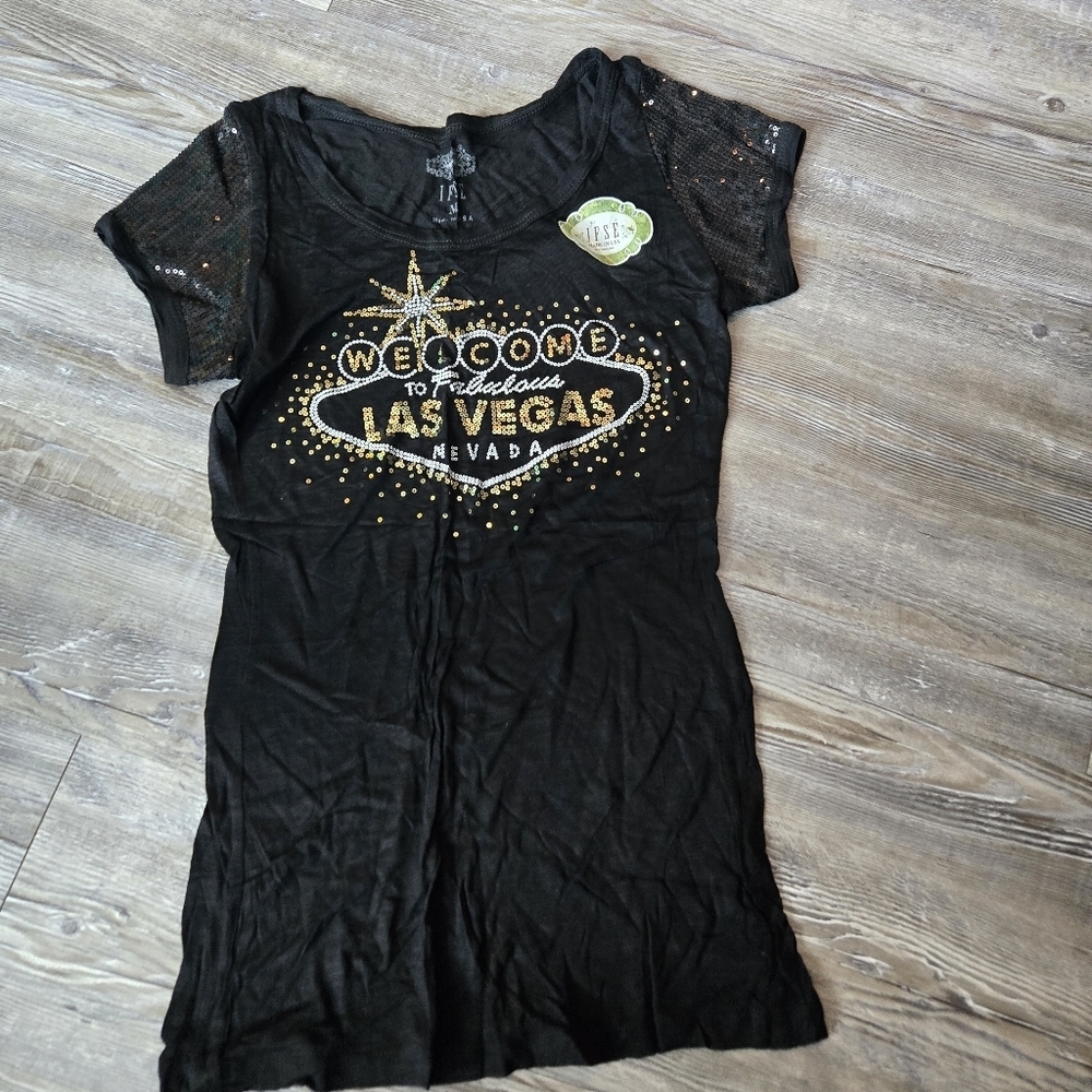 Black Las Vegas Graphic T-Shirt